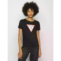 ราคา GUESS เสื้อยืดแขนสั้นผู้หญิง Triangle logo T-Shirt สีดำ XL (MKP1521936)