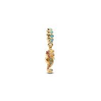 ราคา PANDORA จี้ชาร์ม Seahorse 14k gold-plated dangle สีทอง (MKP1988129)