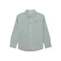 ราคา GIORDANO เสื้อเชิ้ตเด็กผู้ชาย Regular Embroidery Oxford Shirt สีเขียว Light Green 120 (MKP1739882)