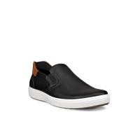 ราคา ECCO รองเท้าสลิปออนผู้ชาย Soft7 สี Black/Cognac 43 EU (CDS18591460)