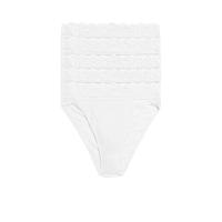 ราคา Marks & Spencer กางเกงชั้นในผู้หญิง ผ้าคอตตอน ขอบเอวผ้าลูกไม้ ทรงเว้าขาสูง (High Leg) แพ็ค 5 ชิ้น 6 UK (GRCDS11523050086)