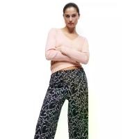 ราคา Marks & Spencer ชุดนอนกางเกงผู้หญิง Pure Cotton Printed สีอัลมอนด์ 12 UK (CDS21516474)