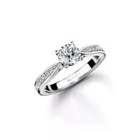 ราคา Jubilee Diamond แหวนเพชร Classic Excellence Solitaire Pave Diamond รุ่น R19354AW - สีไวท์โกลด์ 57 (MKP0795961)