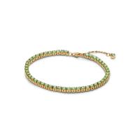 ราคา PANDORA สร้อยข้อมือ 14k gold-plated bracelet สีทอง 18cm (MKP1988069)