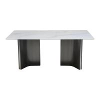 ราคา LIVING SOLUTIONS BY SB โต๊ะทานอาหาร รุ่น HICKO หินสังเคราะห์สีขาว (MKP1990025)