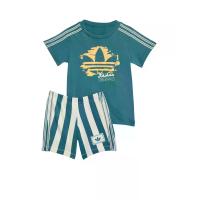 ราคา ADIDAS KIDS ชุดเซ็ตเด็กทารกยูนิเซ็กส์ เสื้อยืด + กางเกงขาสั้น Originals Summer Glow สีมิ้นท์ 80 UK (CDS22384249)