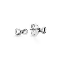 ราคา Pandora ต่างหู Infinity sterling silver stud earrings with clear cubic zirconia สีเงิน (MKP1162915)