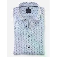 ราคา OLYMP เสื้อเชิ้ตชายแขนสั้น ทรงหลวม รีดง่าย ยับยาก สีขาวพิมพ์ลาย XL (MKP1952271)