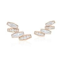 ราคา JASMIN ต่างหูเพชรรุ่น The Facet TF-E21 สี Pink gold (MKP1047541)