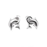 ราคา Finejewelthai ต่างหู-ต่างหูเงินปลาโลมา-ต่างหูเงิน-เงินแท้ 925-ออกแบบพิเศษ- E105900 สีเงิน (MKP0320770)