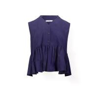 ราคา Shaka เสื้อเบลาส์ผู้หญิง ครอปแขนกุดทรงเอ คอวี ผ้าลูกฟูก สีม่วง L (MKP1893524)