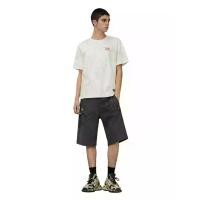ราคา EVISU Men Sweatshorts Allover Logo and Seagull Print Regular Fit Charcoal S (CDS21910524)