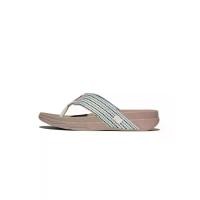 ราคา FitFlop™ รองเท้าแตะแบบหูหนีบผู้ชาย SURFER WEAVE-STRIPE สี BEIGE 12 UK (MKP1930006)