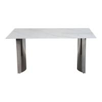 ราคา LIVING SOLUTIONS BY SB โต๊ะทานอาหาร รุ่น HORTON หินสังเคราะห์สีขาว (MKP1990018)