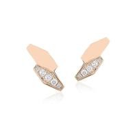 ราคา JASMIN ต่างหูเพชรรุ่น The Facet TF-E10 สี Pink gold (MKP1047542)