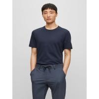 ราคา BOSS เสื้อยืดทีเชิ้ตแขนสั้นสำหรับผู้ชาย Regular Fit สีน้ำเงินเข้ม M (MKP1569864)