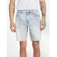 ราคา GUESS GUESS กางเกงยีนส์ขาสั้นผู้ชาย Wyatt Stretch DENIM SHORTS M5GDV2D4Z84 - สีเดนิม 31 (MKP1990178)