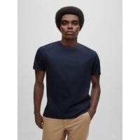 ราคา BOSS เสื้อยืดทีเชิ้ตแขนสั้นสำหรับผู้ชาย Slim Fit สีน้ำเงินเข้ม L (MKP1569903)