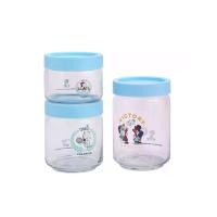ราคา CENTRAL HOME ชุดเซ็ตโหลแก้วพร้อมฝา 3 ชุด Snoopy สีท้องฟ้า (CDS20178178)