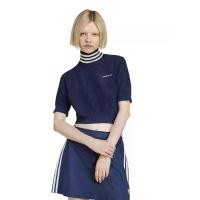 ราคา ADIDAS เสื้อครอปผู้หญิง คอเต่า Turtleneck สี Night Indigo / Off White L (GRCDS54525020524)