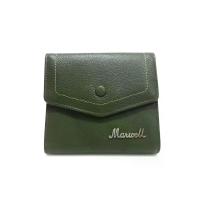 ราคา MARWELL กระเป๋าธนบัตรสตรี ทรงสั้น แบบ 3 พับ หนังแท้ สีเขียว One Size (MKP1678650)