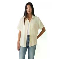 ราคา LEVI'S เสื้อผู้หญิงแขนสั้น Women's Darlene Short-Sleeve Shirt Tan S (GRMKPPR000175174)