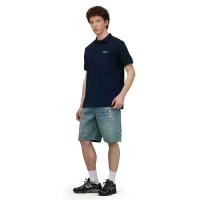 ราคา EVISU Men Polo Shirt Logo Embroidery and Seagull Motif Collar Relax Fit Navy S (CDS20329013)