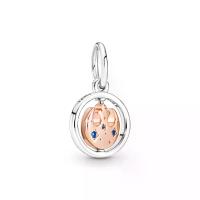 ราคา PANDORA จี้สร้อยคอ Star Wars Rebel Alliance sterling silver and 14k rose gold-plated pendant with fancy light blue cubic zirconia สีโรส (MKP1186259)