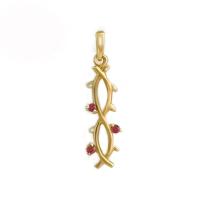 ราคา FINEJEWELTHAI จี้ทับทิม-ทับทิมแท้-จี้พลอย-จี้เงินแท้-P1160rb00g สีทอง (MKP1089942)