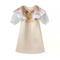 ราคา ICONIC เดรส แขนสั้น ผ้าไหมซาติน รุ่น DECORUM DRESS สีครีม M (MKP1141662)