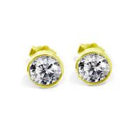 ราคา FINEJEWELTHAI ต่างหูเพชร-ต่างหูเงิน-เงินแท้925-เพชรสังเคราะห์-E1086czg สีทอง (MKP0770189)