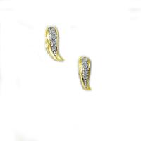 ราคา FINEJEWELTHAI ต่างหู-ต่างหูเพชร-ต่างหูเงิน-เพชรสังเคราะห์-เงินแท้ -E1062cz_g สีทอง (MKP1447126)
