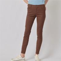 ราคา GIORDANO กางเกงขายาวผู้หญิง Women's Stretch Cotton High Waist Slim Tapered Pants (180° Elastic Waistband) สีน้ำตาล 25 (MKP1395499)