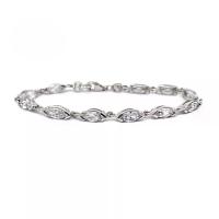 ราคา FINEJEWELTHAI สร้อยข้อมือเงินแท้ สร้อยข้อมือเพชร - T3026cz สีเงิน (MKP0759655)