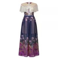 ราคา PEDZ ชุดเดรสยาว Birds Under Sheer Shawl สีม่วง S (MKP0007398)