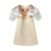 ราคา ICONIC เดรส แขนสั้น ผ้าไหมซาติน รุ่น DECORUM DRESS สีครีม L (MKP1141659)