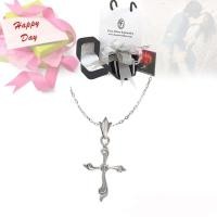 ราคา FINEJEWELTHAI จี้ไม้กางเขน-จี้เพชร-CZ-จี้เงิน-สร้อยคอเงิน-เงินแท้-Gift_set116 สีเงิน (MKP1058283)