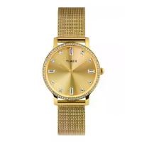 ราคา Timex นาฬิกาข้อมือผู้หญิง Transcend รุ่น TW2W19300 สายสแตนเลส สีทอง (MKP1605242)