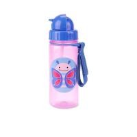 ราคา SKIP HOP ขวดน้ำพกพาสำหรับเด็ก Zoo Straw Bottle PP Butterfly 13 ออนซ์ สีชมพู (CDS89820469)