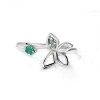 ราคา FINEJEWELTHAI แหวนมรกต-แหวนผีเสื้อ-แหวนเพชร-แหวนเงิน-มรกตแท้-เงินแท้925-แหวนพลอยแท้-แหวนประจำเดือนเกิด-R1443em สีเงิน 49 (MKP1378397)