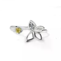 ราคา FINEJEWELTHAI แหวนบุษราคัม-แหวนผีเสื้อ-แหวนเพชร-แหวนเงิน-บุษราคัมแท้-เงินแท้925-แหวนพลอยแท้-แหวนประจำเดือนเกิด-R1443yl สีเงิน 49 (MKP1377566)