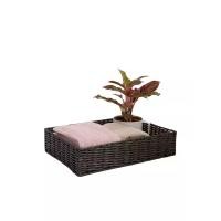 ราคา CENTRAL HOME ถาดใส่ของอเนกประสงค์ PP String สีน้ำตาลเข้ม L (CDS99231163)