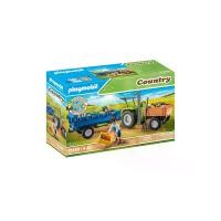 ราคา Playmobil ฟาร์ม รถแทรกเตอร์เกี่ยวข้าวพร้อมรถพ่วง (MKP1579530)
