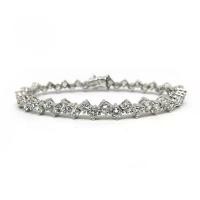 ราคา FINEJEWELTHAI สร้อยข้อมือเงินแท้ สร้อยข้อมือเพชร - T2043cz สีเงิน (MKP0759659)