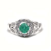 ราคา FINEJEWELTHAI แหวนมรกต-แหวนเพชร-แหวนเงิน-มรกตแท้-เงินแท้925-แหวนพลอยแท้-แหวนประจำเดือนเกิด-R1327em สีเงิน 55 (MKP1374738)