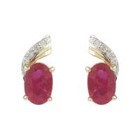 Marc Jewelry ต่างหูทอง 18K รุ่น GE80262SI2/RU/YG