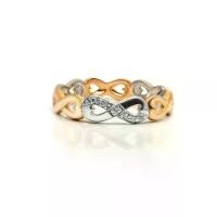 ราคา FINEJEWELTHAI แหวนเพชร-แหวนเงิน-เพชรสังเคราะห์-เงินแท้ 925-แหวนอินฟินิตี้ - R1300czwg-g สีทอง 5.5 (MKP0230912)