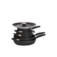 ราคา MEYER ชุดกระทะ Accent Hard 6 ชิ้น รุ่น 81214T สีดำ (CDS90656453)