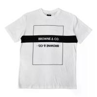 ราคา BROWNE & CO. เสื้อยืดคอตตอน สีขาว Size M M (MKP0760765)