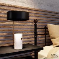 ราคา Chic Republic โคมไฟตั้งโต๊ะ EDGARD สี ทองเหลืองและขาว/ดำ (MKP1216067)